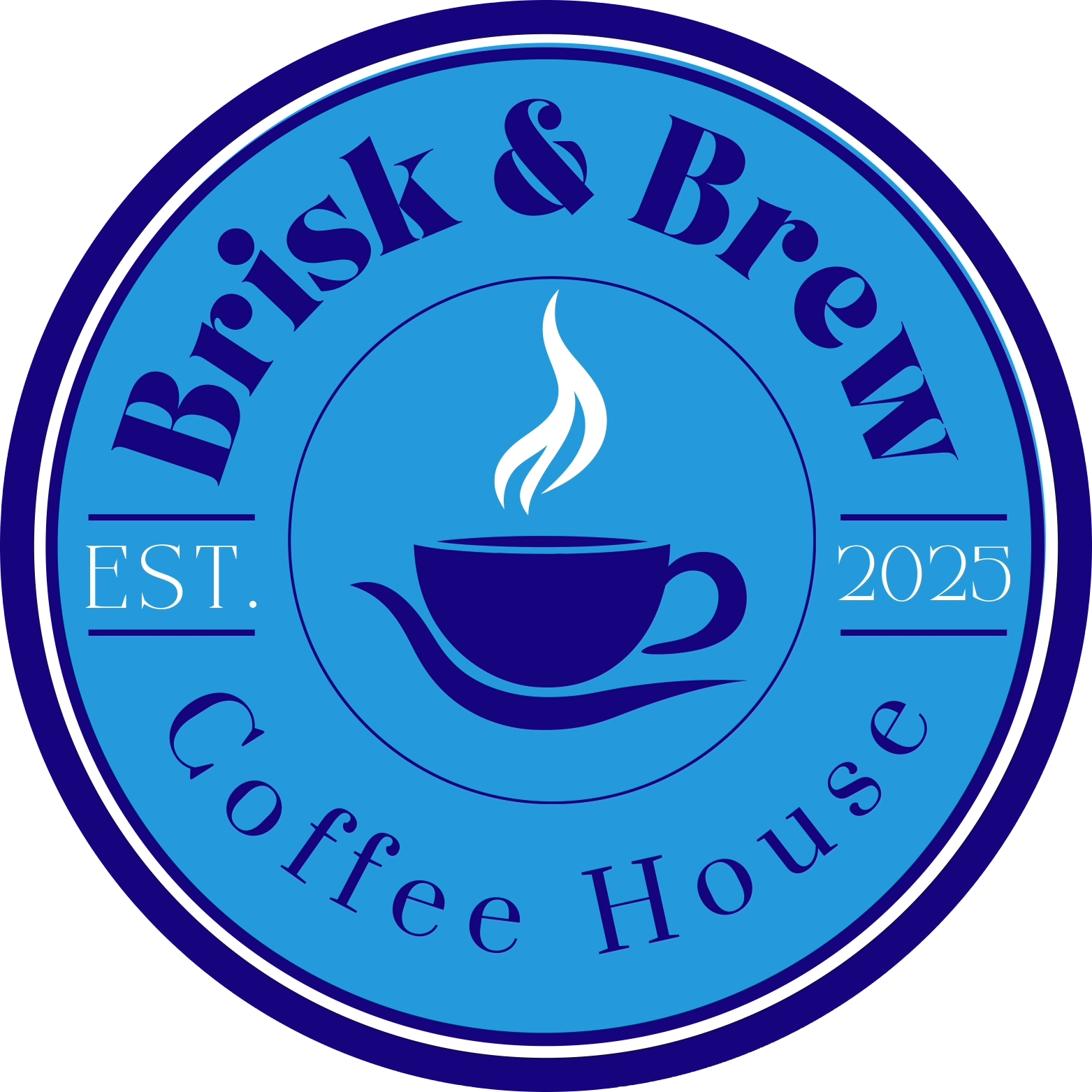 Brisk and Brew Coffee House logo